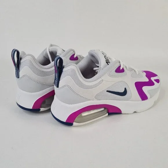 Nike Air Max 200 Women Running Atlhetic Shoes Photon Purple - Picture 9 of 12